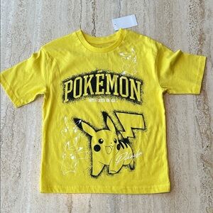 NEW 🆕 Pokemon Pikachu Yellow Kids Tee size 6 years